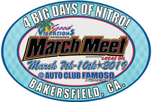 Good Vibrations Motorsports March Meet 2019 poster